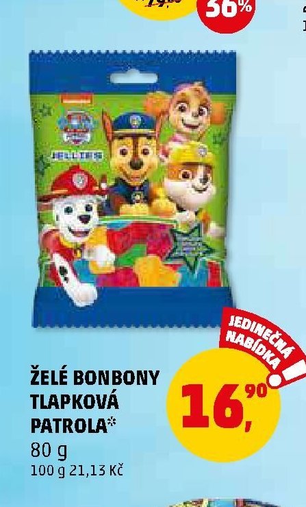 ŽELÉ BONBONY TLAPKOVÁ PATROLA