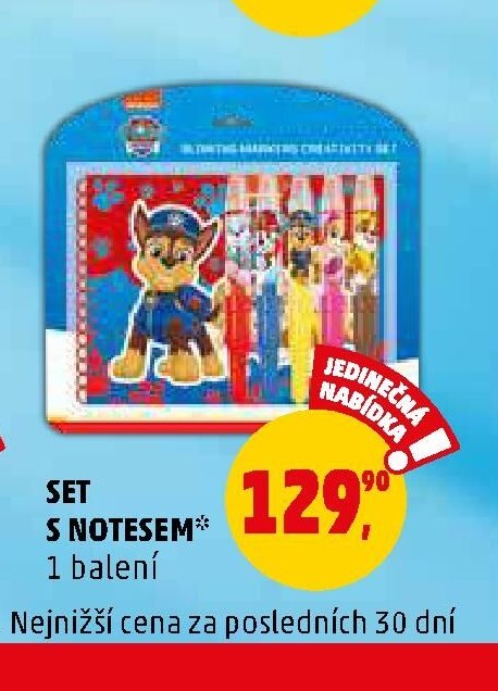 Set s notesem