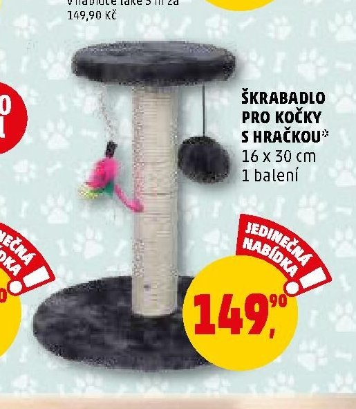 Škrabadlo pro kočky s hračkou