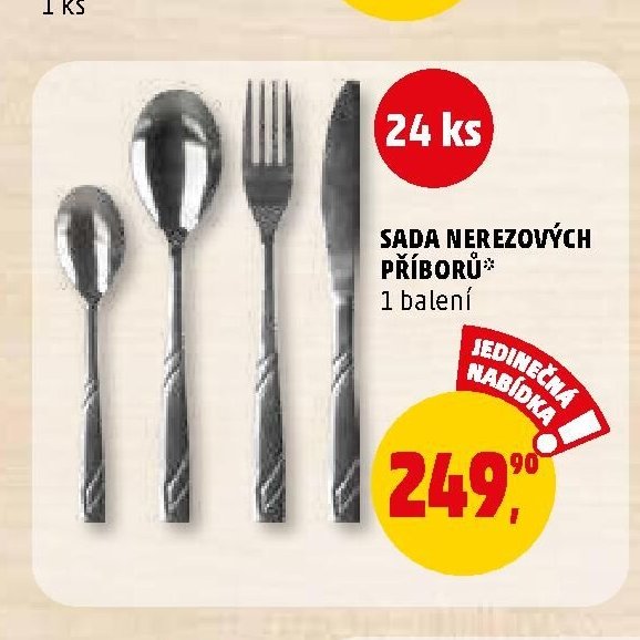 Sada nerezových příborů