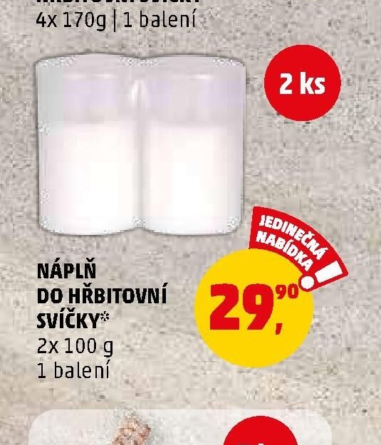 NÁPLŇ DO HŘBITOVNÍ SVÍČKY