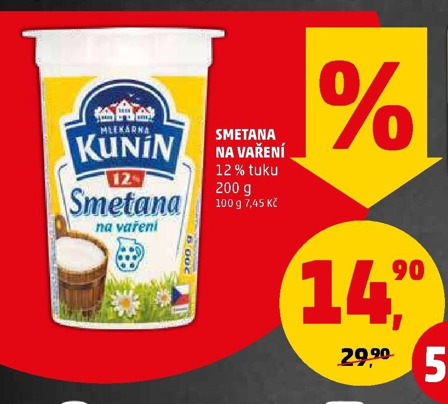 SMETANA NA VAŘENÍ