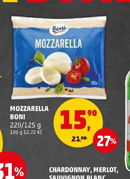 Mozzarella Boni 220/125 g
