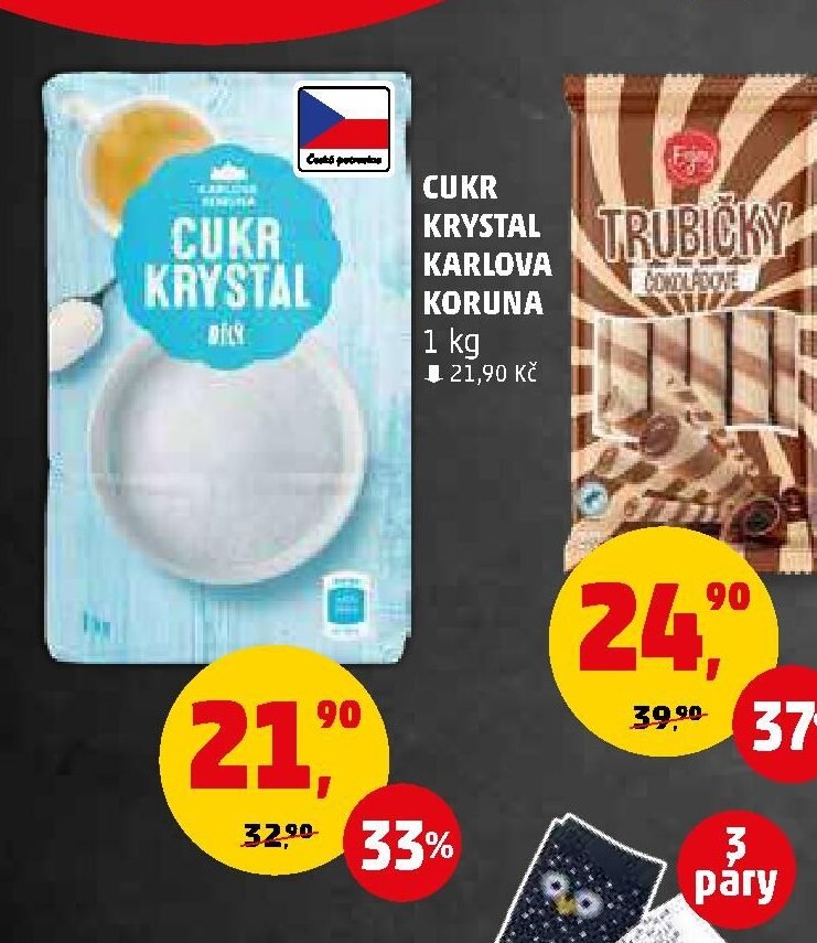 Cukr krystal Karlova Koruna 1 kg