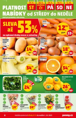 akční leták Penny Market 27.9.2023-4.10.2023