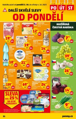 akční leták Penny Market 27.9.2023-4.10.2023
