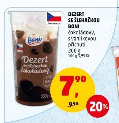 DEZERT SE ŠLEHAČKOU BONI