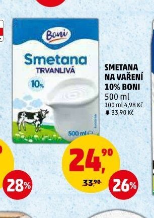 SMETANA NA VAŘENÍ 10% BONI