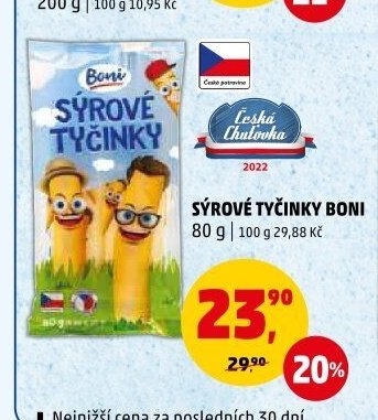 SÝROVÉ TYČINKY BONI
