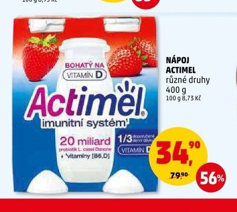 Nápoj Actimel různé druhy 400 g