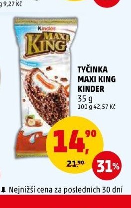 Tyčinka Maxi King Kinder 35 g
