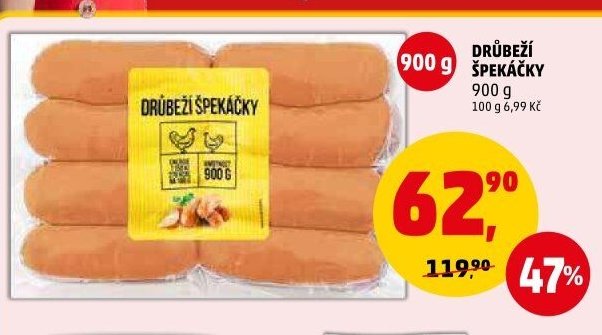 DRŮBEŽÍ ŠPEKÁČKY 900 g