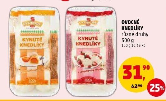 OVOCNÉ KNEDLÍKY různé druhy 300 g