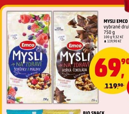 MYSLI EMCO vybrané druhy