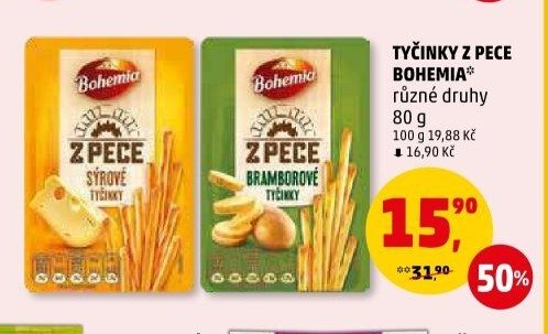 TYČINKY Z PECE BOHEMIA různé druhy