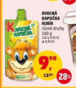OVOCNÁ KAPSIČKA KUBÍK různé druhy