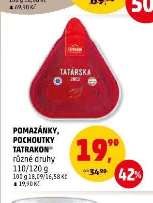 POMAZÁNKY, POCHOUTKY TATRAKON