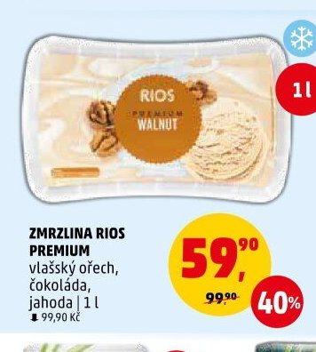 ZMRZLINA RIOS PREMIUM vlašský ořech, jahoda