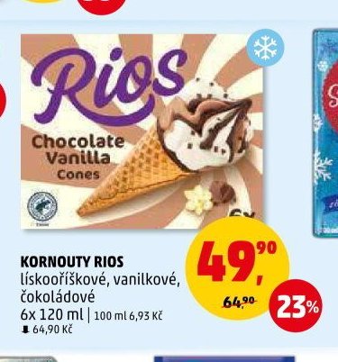 KORNOUTY RIOS lískooříškové, vanilkové, čokoládové