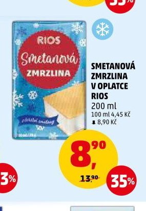 SMETANOVÁ ZMRZLINA V OPLATCE RIOS