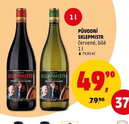 Původní Sklepmistr červené, bílé