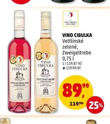 Víno Cibulka Veltlínské zelené, Zweigeltrebe