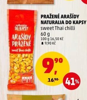 PRAŽENÉ ARAŠÍDY NATURALIA DO KAPSY sweet Thai chilli