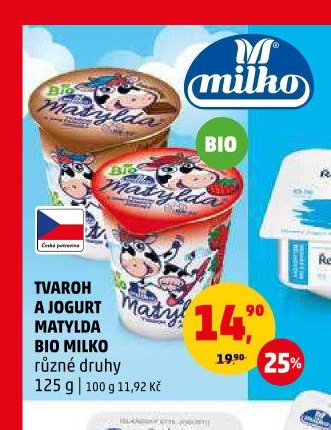 Tvaroh a jogurt Matylda Bio Milko