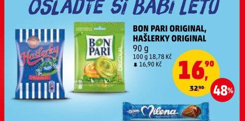 BON PARI ORIGINAL, HAŠLERKY ORIGINAL