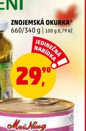 ZNOJEMSKÁ OKURKA