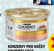 Konzervy pro kočky Gourmet Gold
