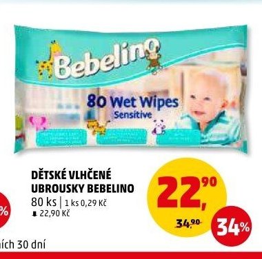 DĚTSKÉ VLHČENÉ UBROUSKY BEBELINO