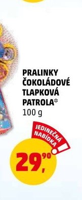 PRALINKY ČOKOLÁDOVÉ TLAPKOVÁ PATROLA