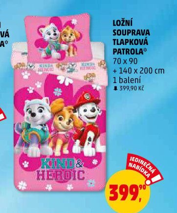 Ložní souprava Tlapková patrola