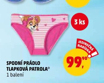 Spodní prádlo Tlapková patrola