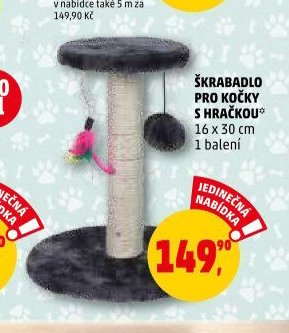 ŠKRABADLO PRO KOČKY S HRAČKOU