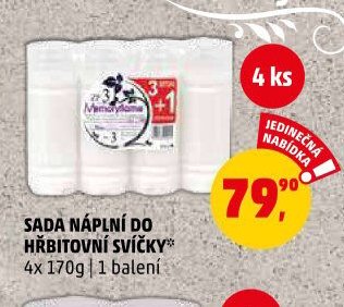 SADA NÁPLNÍ DO HŘBITOVÍ SVÍČKY*