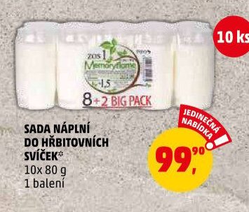 SADA NÁPLNÍ DO HŘBITOVNÍCH SVÍČEK*