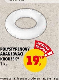 POLYSTYRENOVÝ ARANŽOVACÍ KROUŽEK*