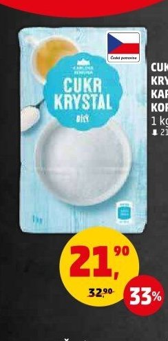 Cukr krystal Karlova Koruna 1 kg