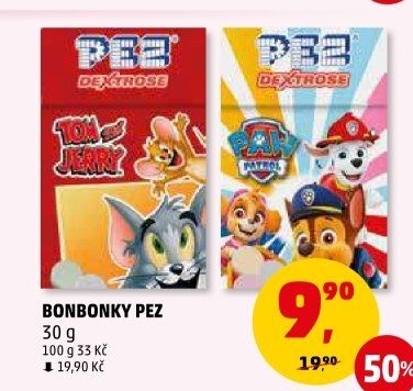 Bonbony z hroznového cukru PEZ