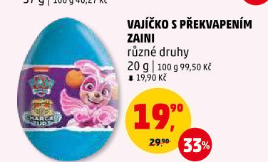 Čokoládové vajíčko s překvapením Zaini