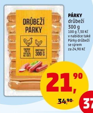 Párky drůbeží Řezníkův Talíř