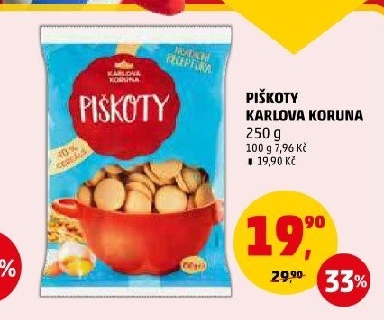 Piškoty Karlova Koruna