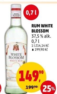 Rum bílý White Blossom Pabst &