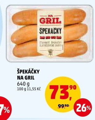 Špekáčky Na gril Penny