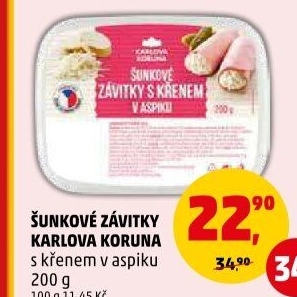Šunkový závitek s křenem Karlova Koruna