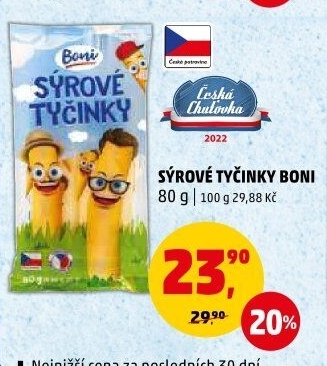 Sýrové tyčinky pro děti Boni