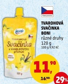 Tvarohová kapsička Svačinka Boni