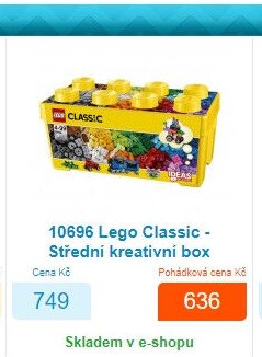 10696 Lego Classic - Střední kreativní box